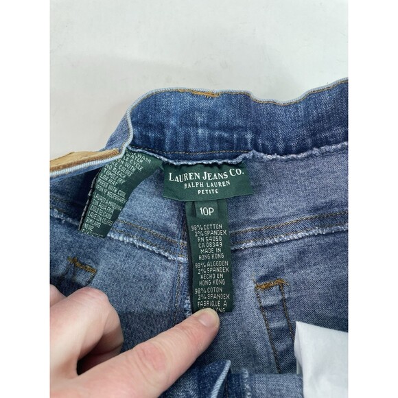 Lauren Jeans Co. Denim Capris, Blue, 10P, Ralph Lauren Petite - Picture 2 of 9